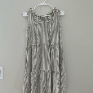 Striped Sleeveless Dress